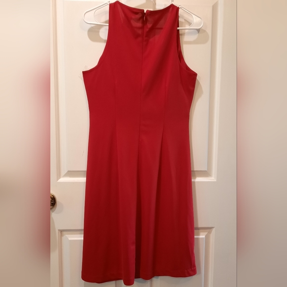 Express Red Wrap Front Sleeveless Dress size 9/10 - Picture 11 of 14